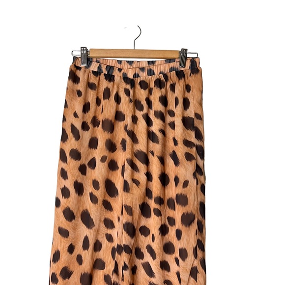SNYDS 2 Piece Leopard Set Isle Tie Top And Pull On Pants - Picture 9 of 11